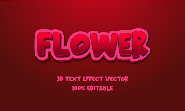 3dl text effect editable text style Free Vector