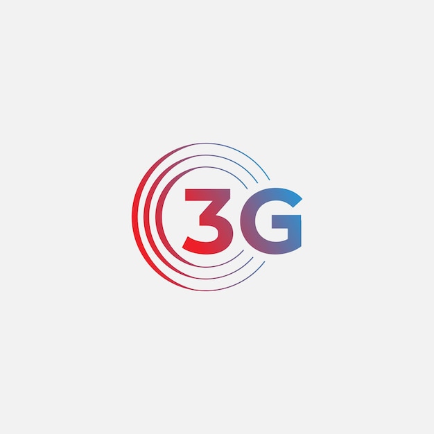 3G-netwerkverbinding logo symbool of pictogramsjabloon