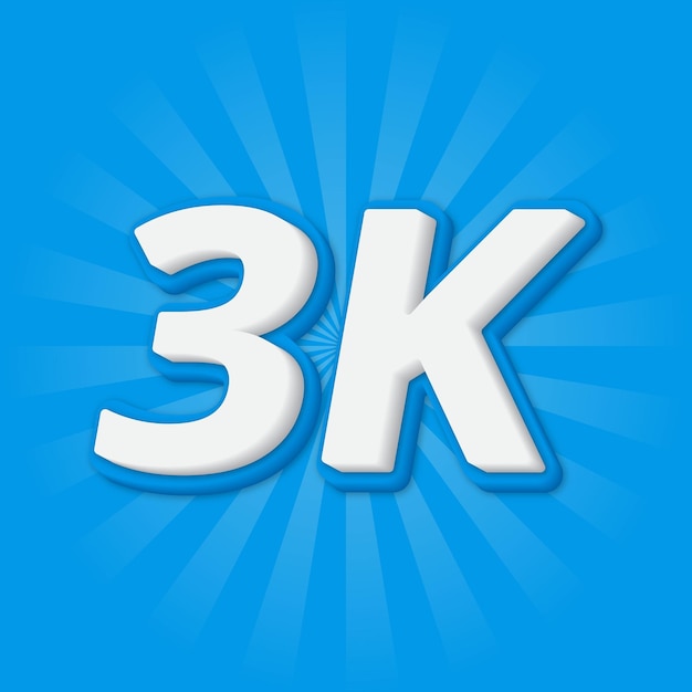 3k social media network followers celebration
