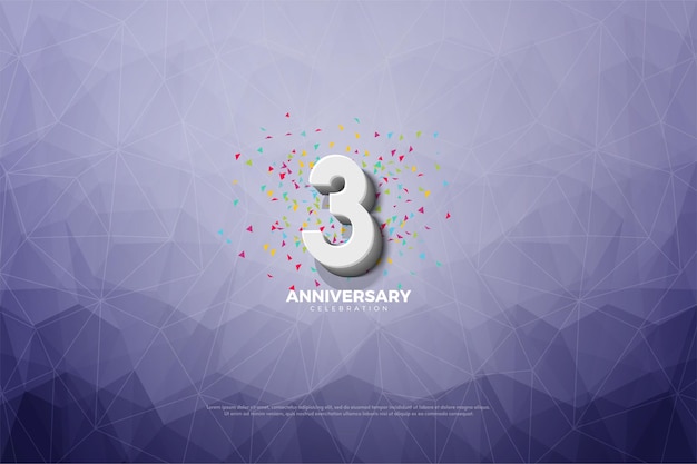 3rd anniversary with crystallized