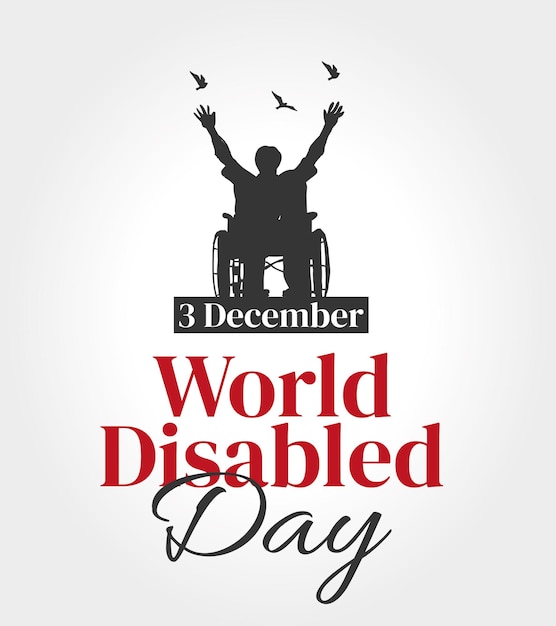 Vector 3th december international day of persons with disabilities