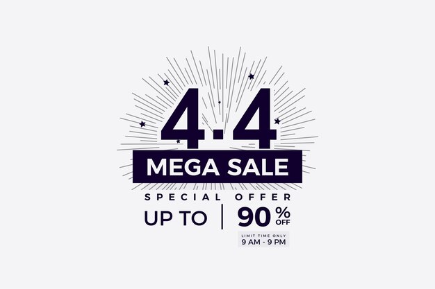 4   4 sale background with mega sale