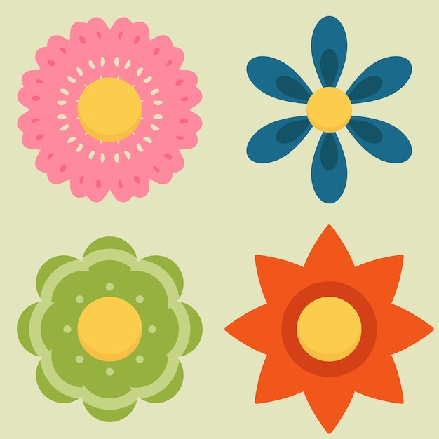 4 bloemen vector (2)