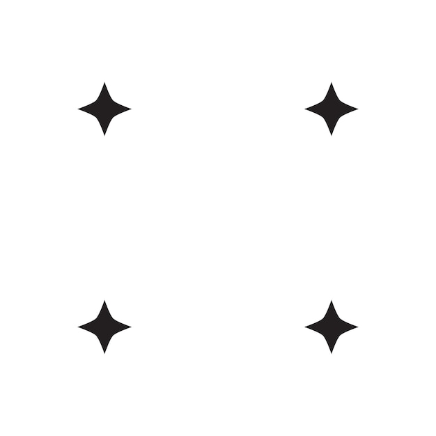 Vector 4 corners star