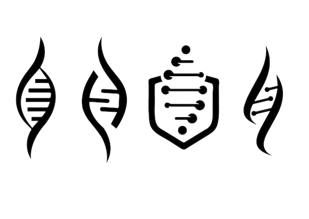 4 DNA icon set