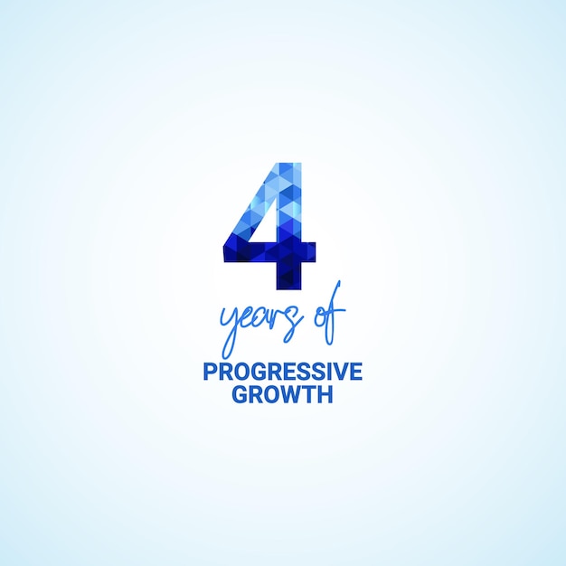 4 jaar progressieve groei