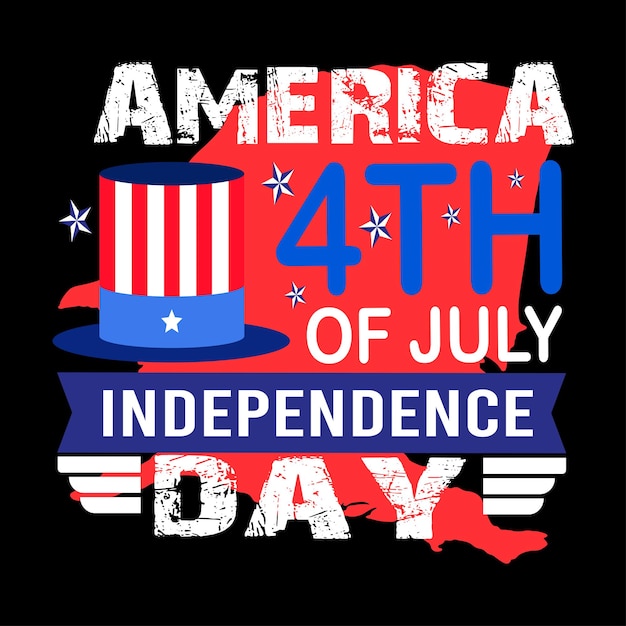 4 juli amerikaanse onafhankelijkheidsdag vector tshirt ontwerp