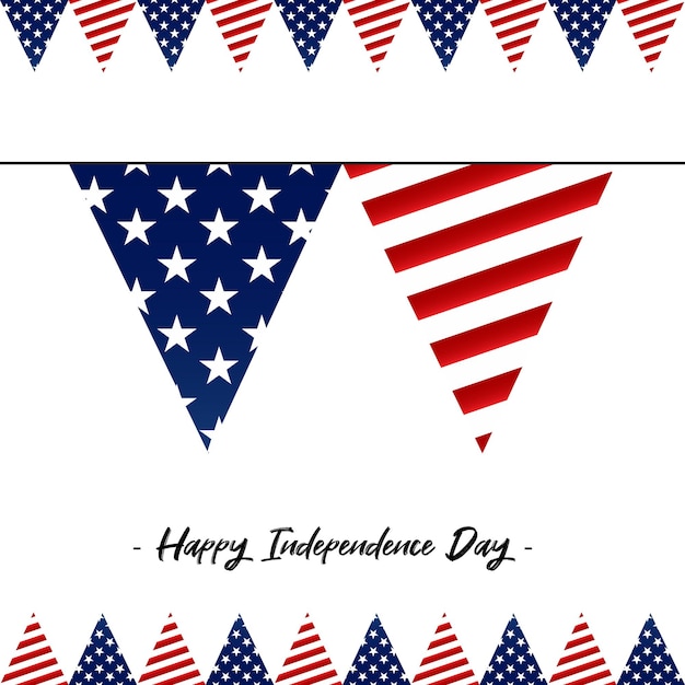 4 juli Gelukkige Onafhankelijkheidsdag. Vierde juli Onafhankelijkheidsdag.VS Onafhankelijkheidsdag Banner