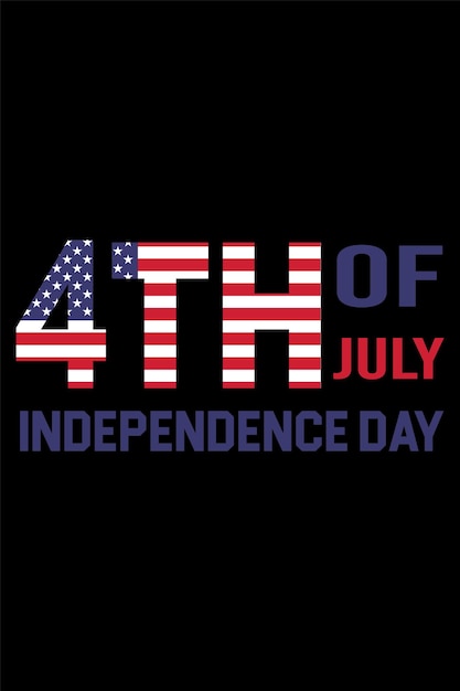 Vector 4 juli onafhankelijkheidsdag tshirt ontwerp