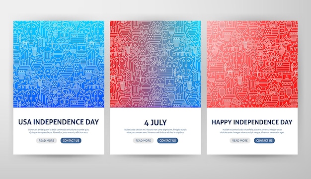 4 juli usa flyer concepts