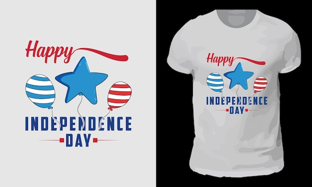 Vector 4 juli usa onafhankelijkheidsdag tshirt ontwerp teplate