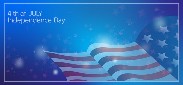 4 July  Independence Day celebration banner