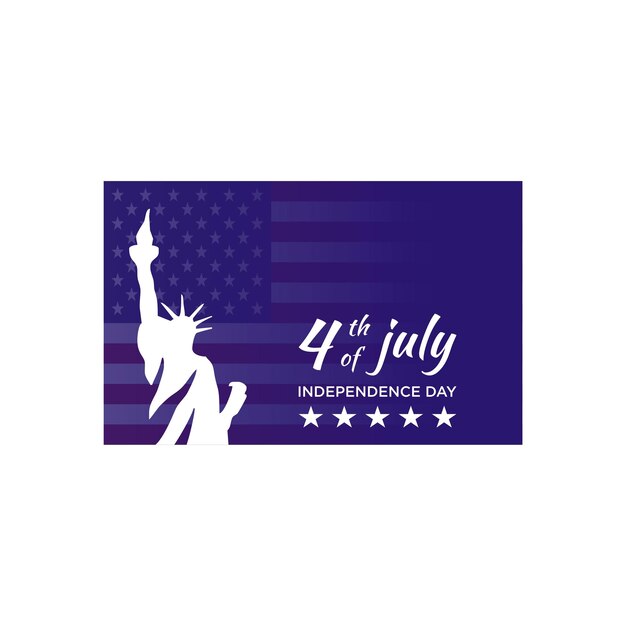 Vector 4 july independence day