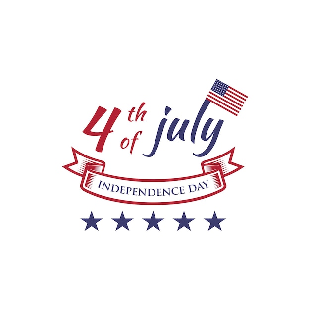 Vector 4 july independence day