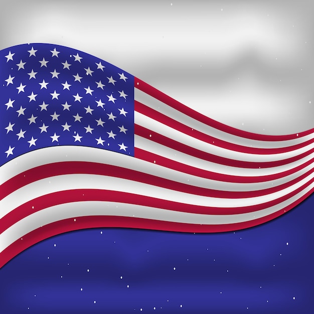 7월 4일 미국 독립 기념일 깃발 디자인