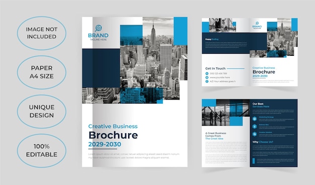 4 pages brochure template