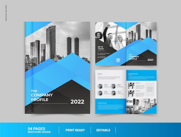 4 pages business brochure design