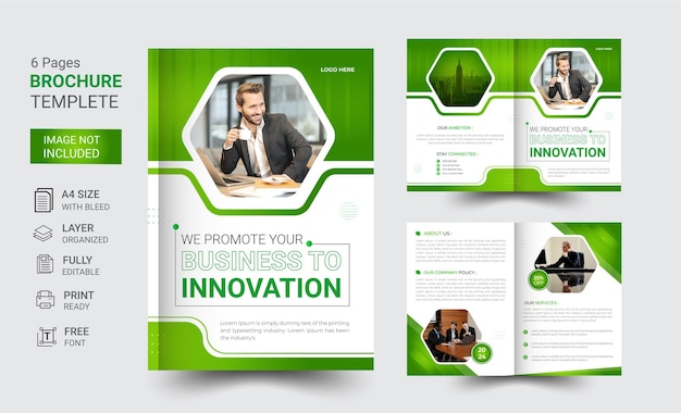 Vector 4 pages corporate brochure