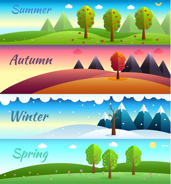 4 seasons banners