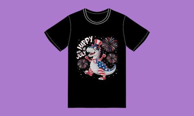 4 th july typography ai ai generated graphic tshirt design