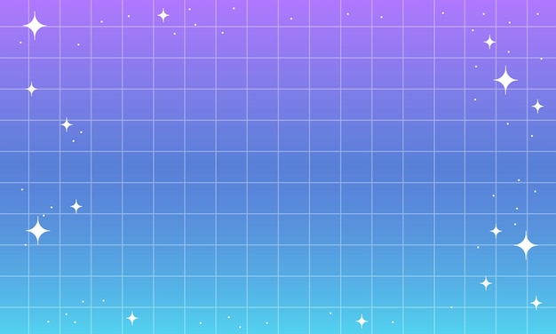 4 Vector grainy vector mesh gradient with white retro stars abstract background in y2k aesthetic
