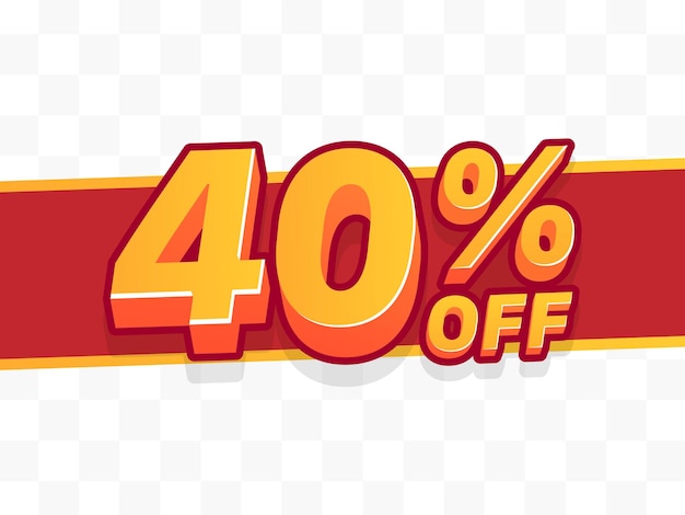 40 percent off