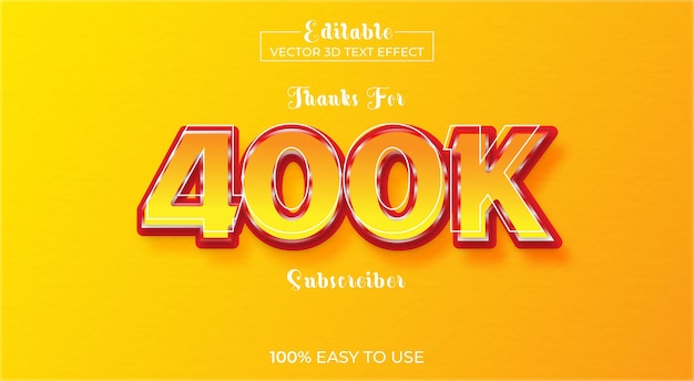 400k 可以编辑的 3D 文本效果模板