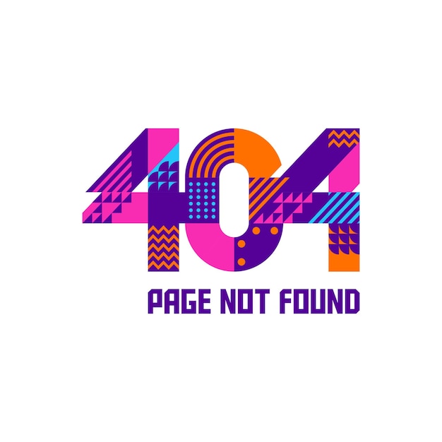 404 Creative and Modern Page Not Found Design