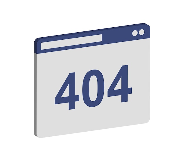 404 driedimensionaal