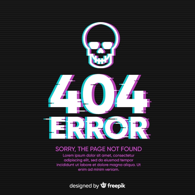 Vector 404 error background