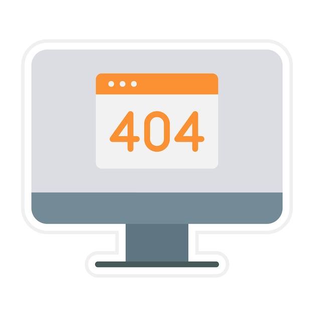 404 Error Flat Illustration