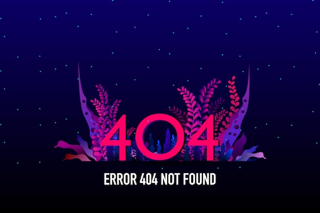 404 errore non trovato pagina