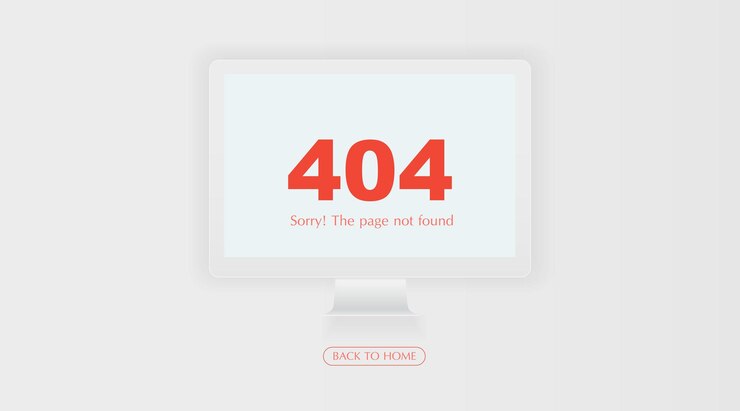 Vector 404 error page not found concept in white background for sites under constructions vector illustration