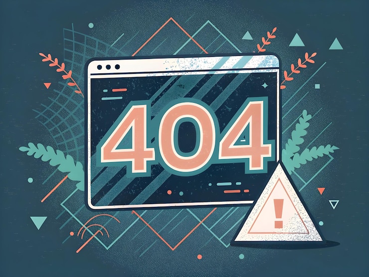 Vector 404 error page not found illustration