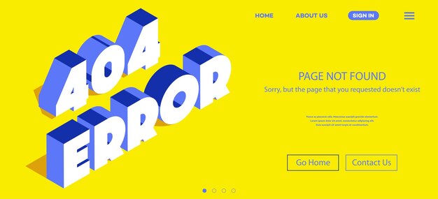 404 ページが見つからなかった Web サイトのテンプレート