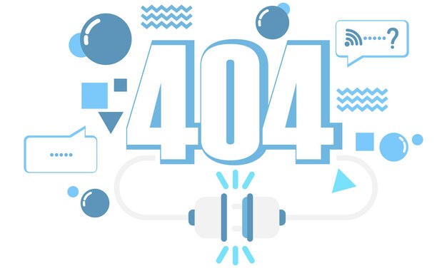 404 エラー ページが見つからないバナー