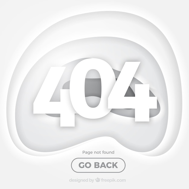 404エラーウェブテンプレートをフラットスタイルで表示