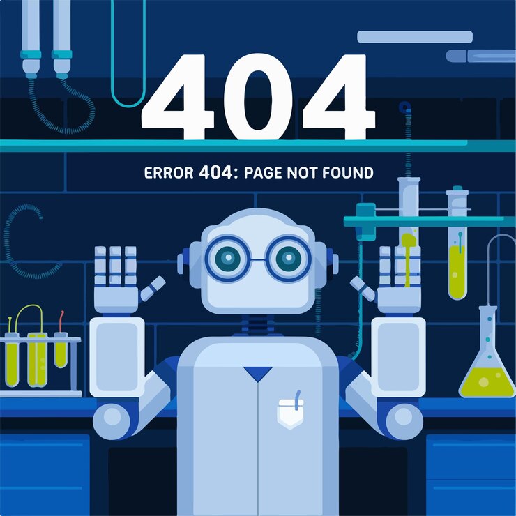 Vector 404 error webpage design