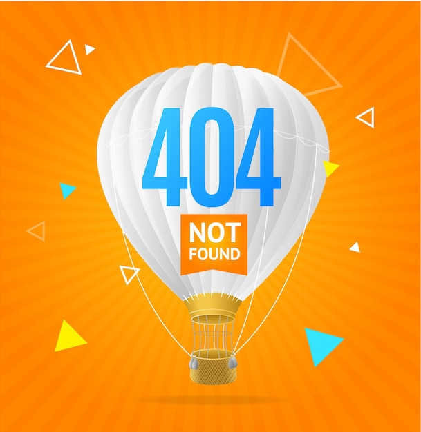 404 Not Found Concept Vector