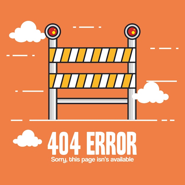 404インターネット接続のエラーアイコン