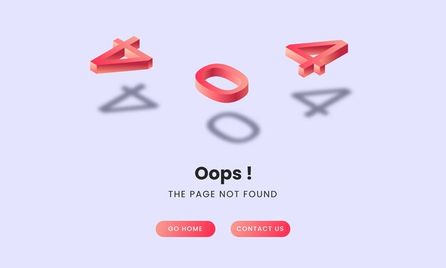 404 изометрическая концепция целевой страницы