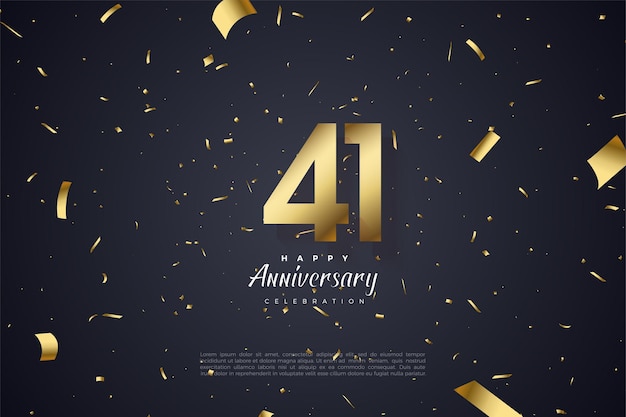 41st Anniversary, celebration template