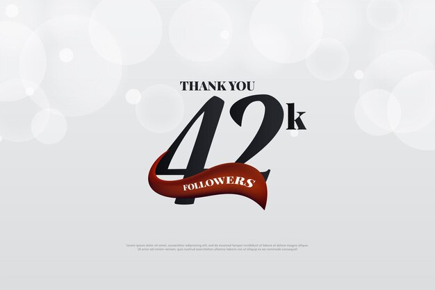 42k followers with super smooth black classic numbers.