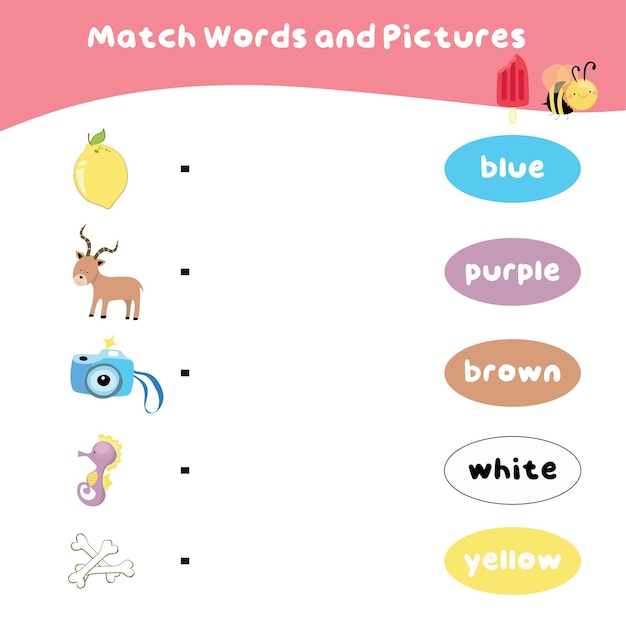 43 matching words and pictures