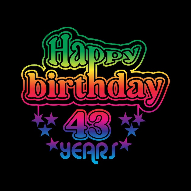 43 anni di compleanno celebrando un evento organizzato dalla comunità disegno colorato