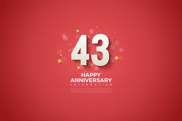 깔끔한 디자인의 43주년