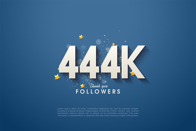 444k followers with great design illustrations