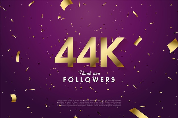 44k follower con numeri piatti.
