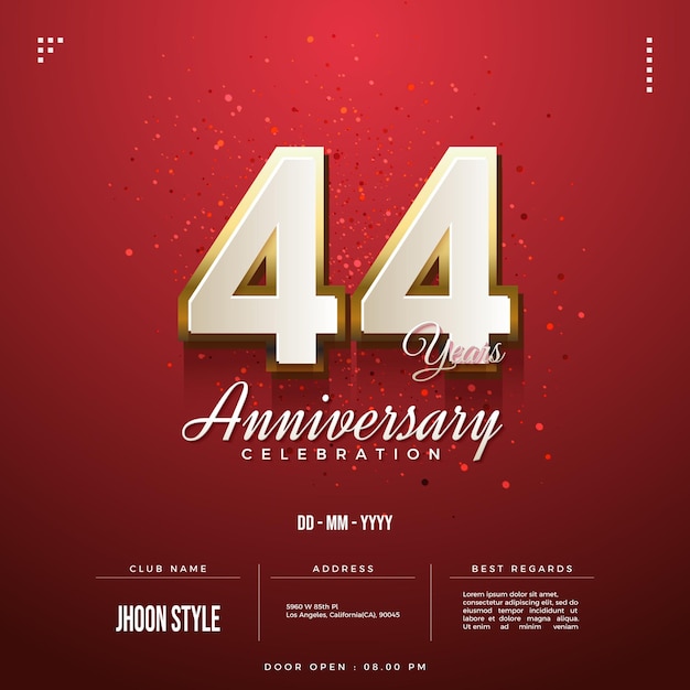 심플하지만 우아한 컨셉으로 44주년을 맞이했습니다.