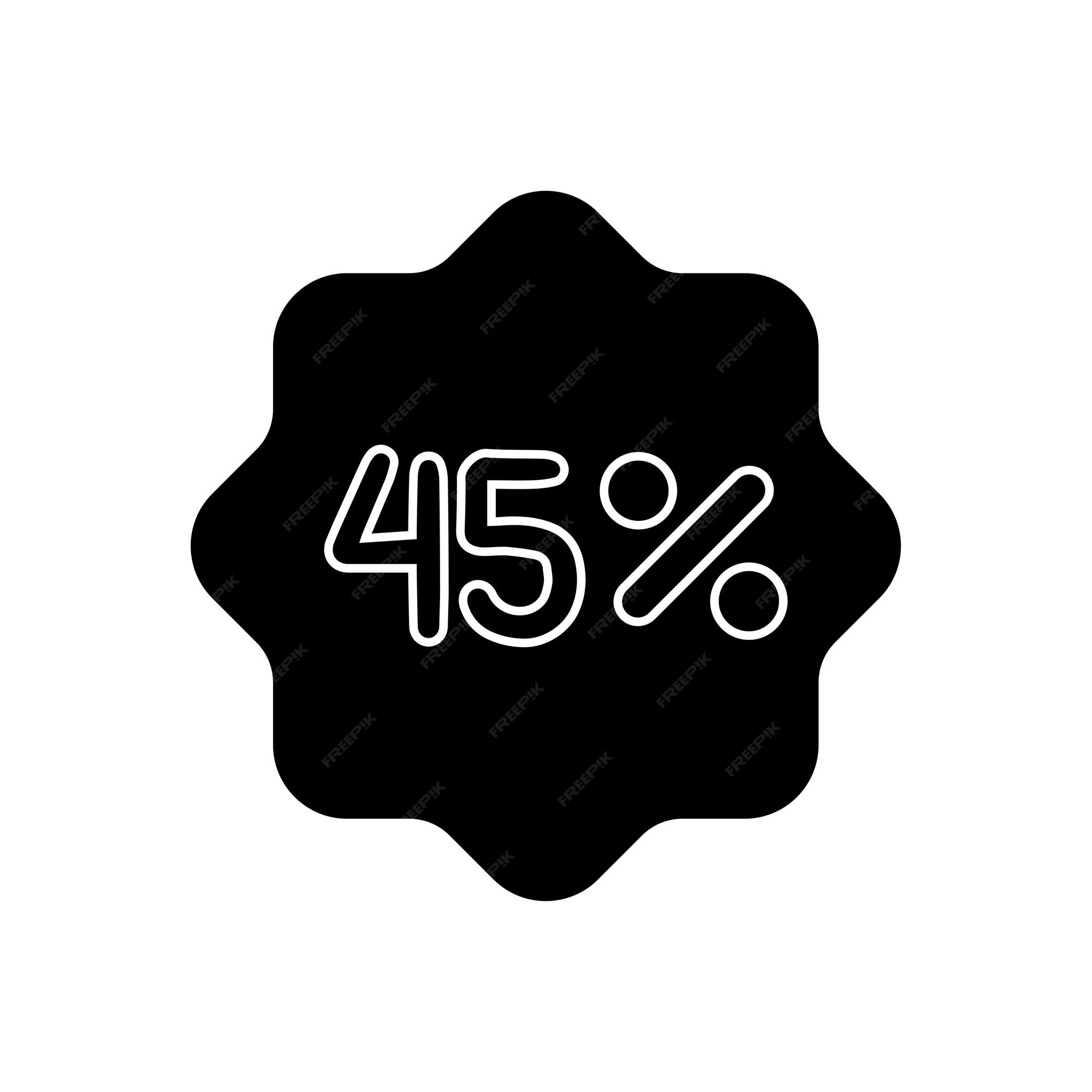 premium-vector-45-percent-icon